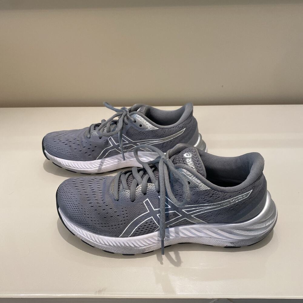 Asics Gel-Excite 8 1012A916-021 Sneakers Women Shoe 7.5 Gray Running Shoes